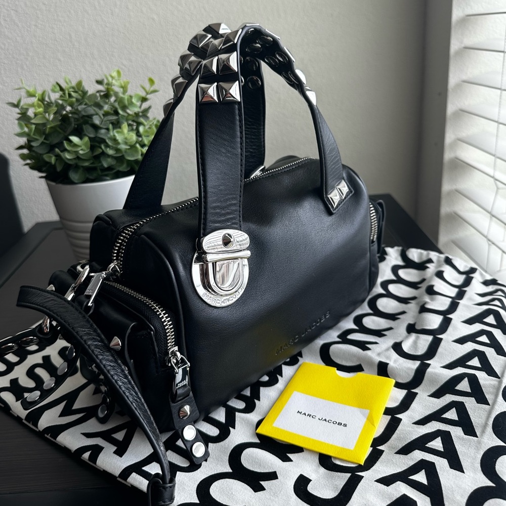 Marc Jacobs The Mini Satchel Studded Leather Bag